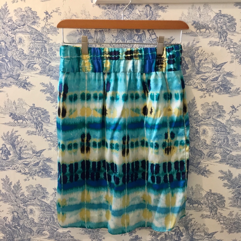 Banana Republic Silk Ikat Pencil Skirt Size 2
